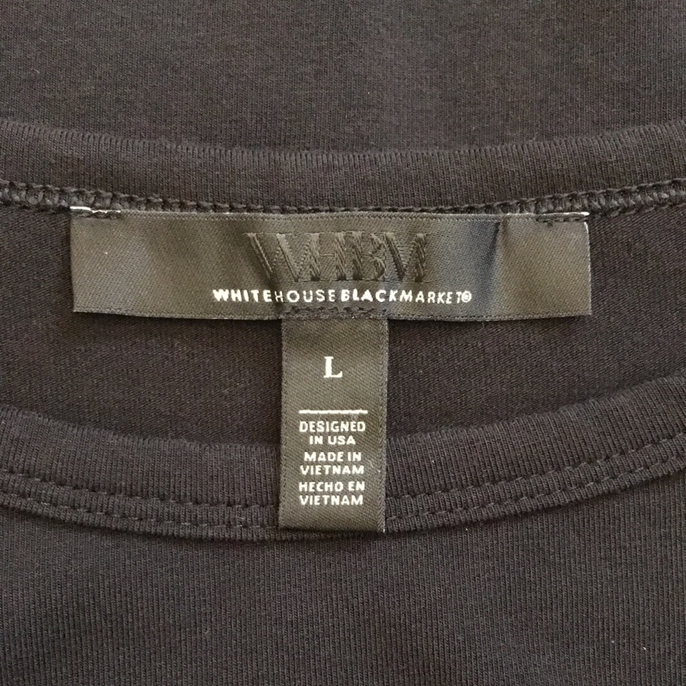 WHBM | Ruffle Trim Tank Color: black 🖤 - Picture 9 of 10